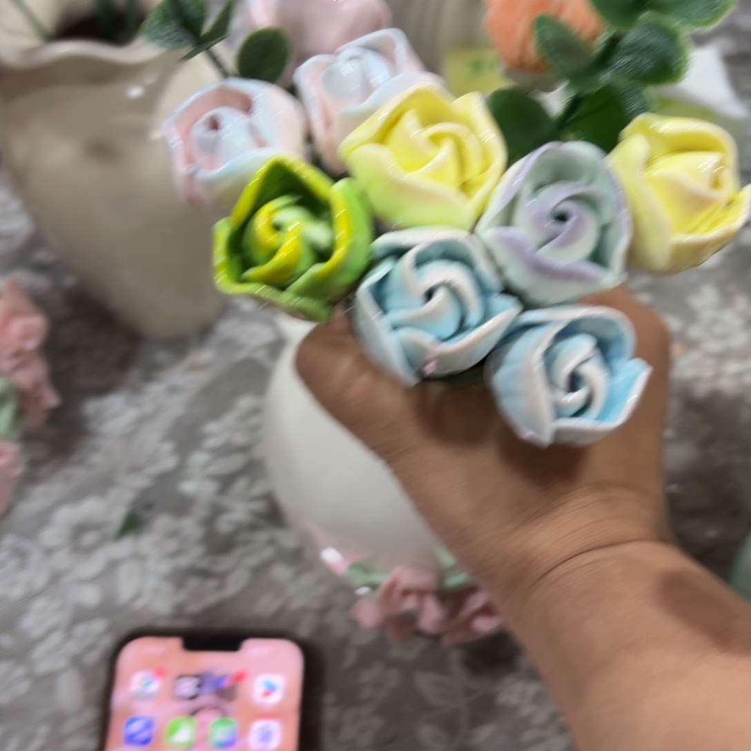 陶瓷花，20包邮，退款拉黑19105