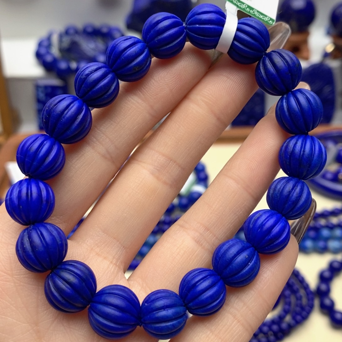 青金石未镶嵌手链11mm