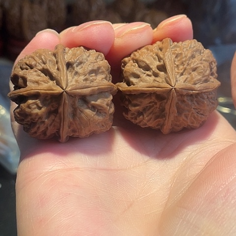 把件文玩核桃开山客36四棱