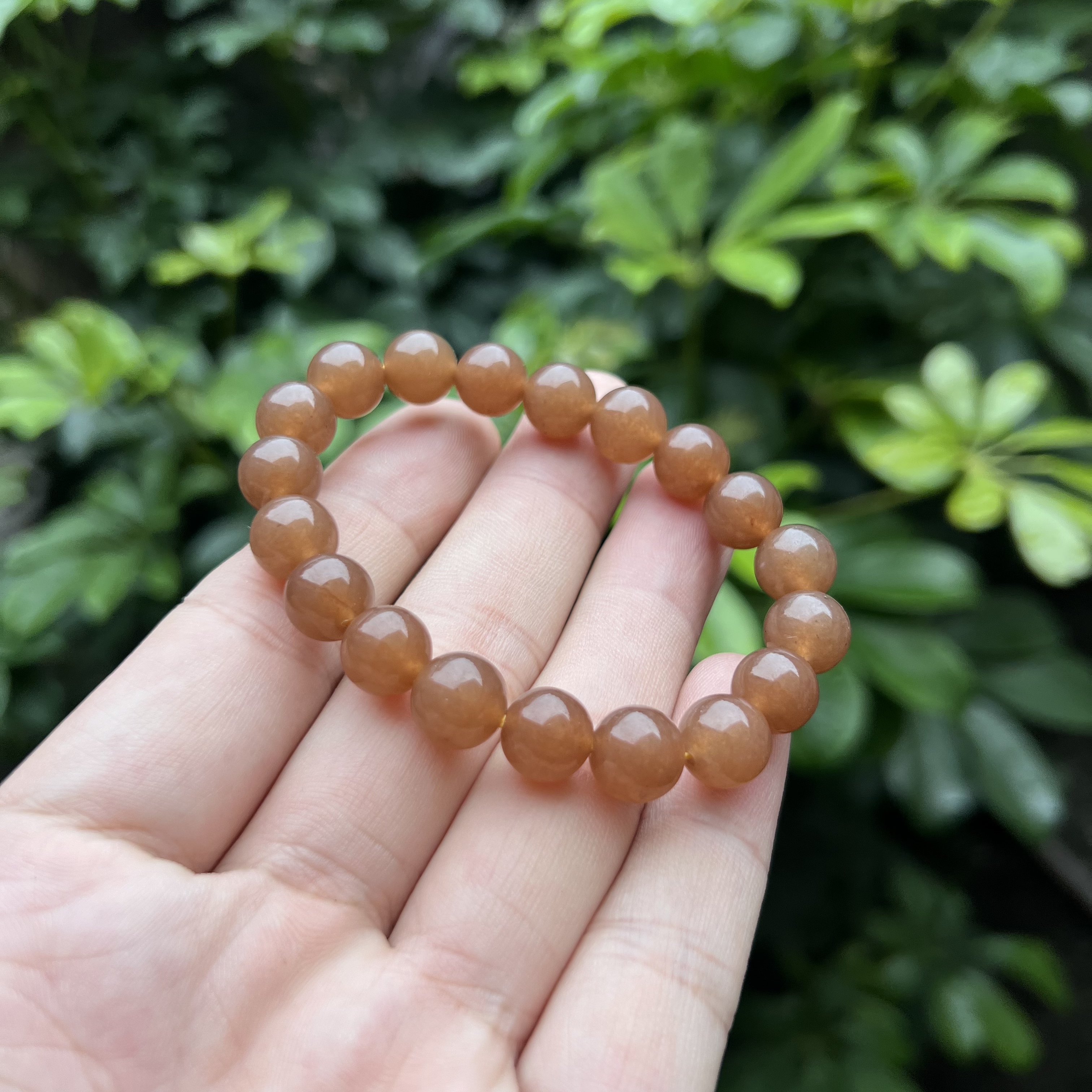 B597精品焦糖单圈10mm手串百搭项链