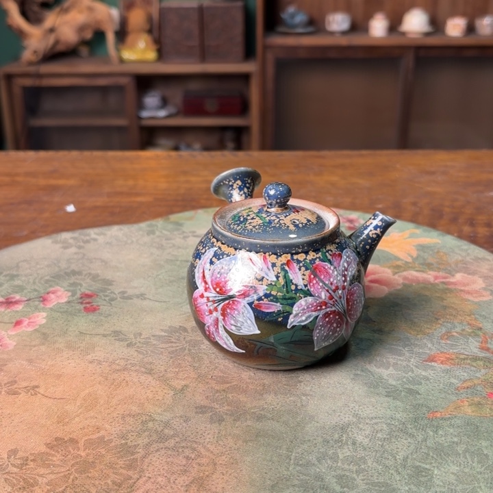 柴烧纯手工手绘陶瓷