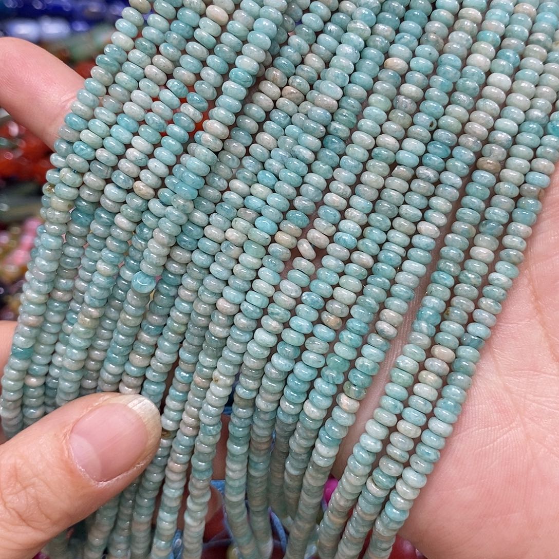 玛瑙/玉髓未镶嵌珠宝半成品天河算盘一条卡4mm