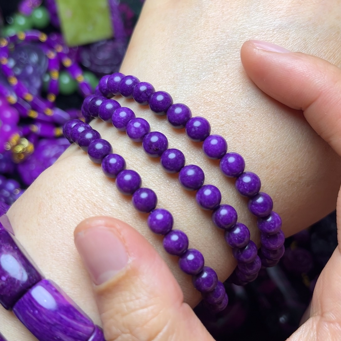 紫泥高品老油丝绒帝王老油紫三圈卡6