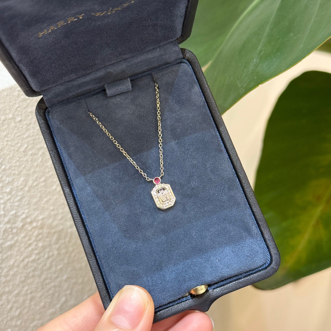 未使用 Harry Winston/海瑞温斯顿 银色mini项链