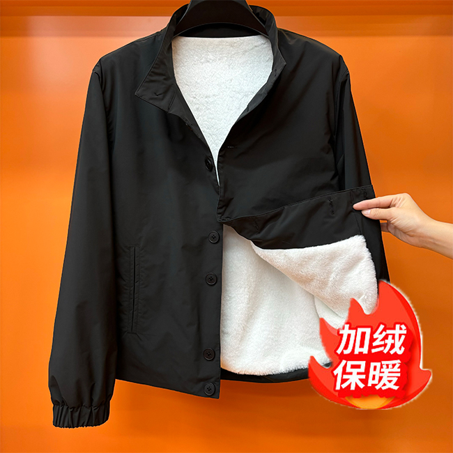 525秋冬新款立领座山雕美式潮流休闲百搭高品质轻薄保暖夹克外套