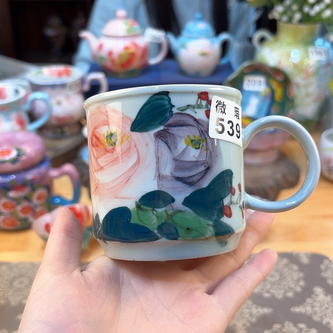 景德镇手绘高温釉下彩陶瓷茶具