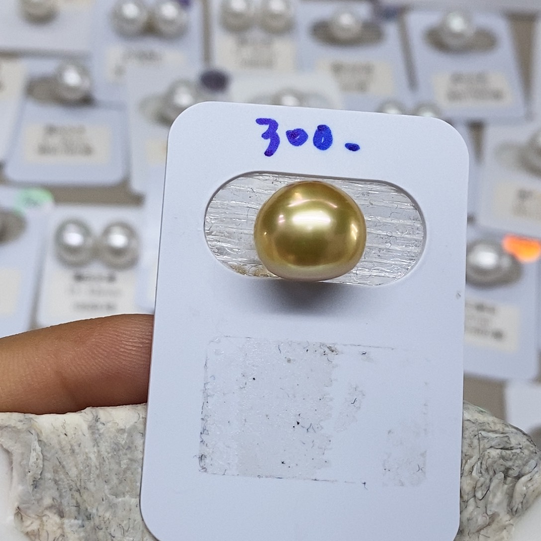 未镶嵌金珠12➕单颗特价不退换海水珍珠