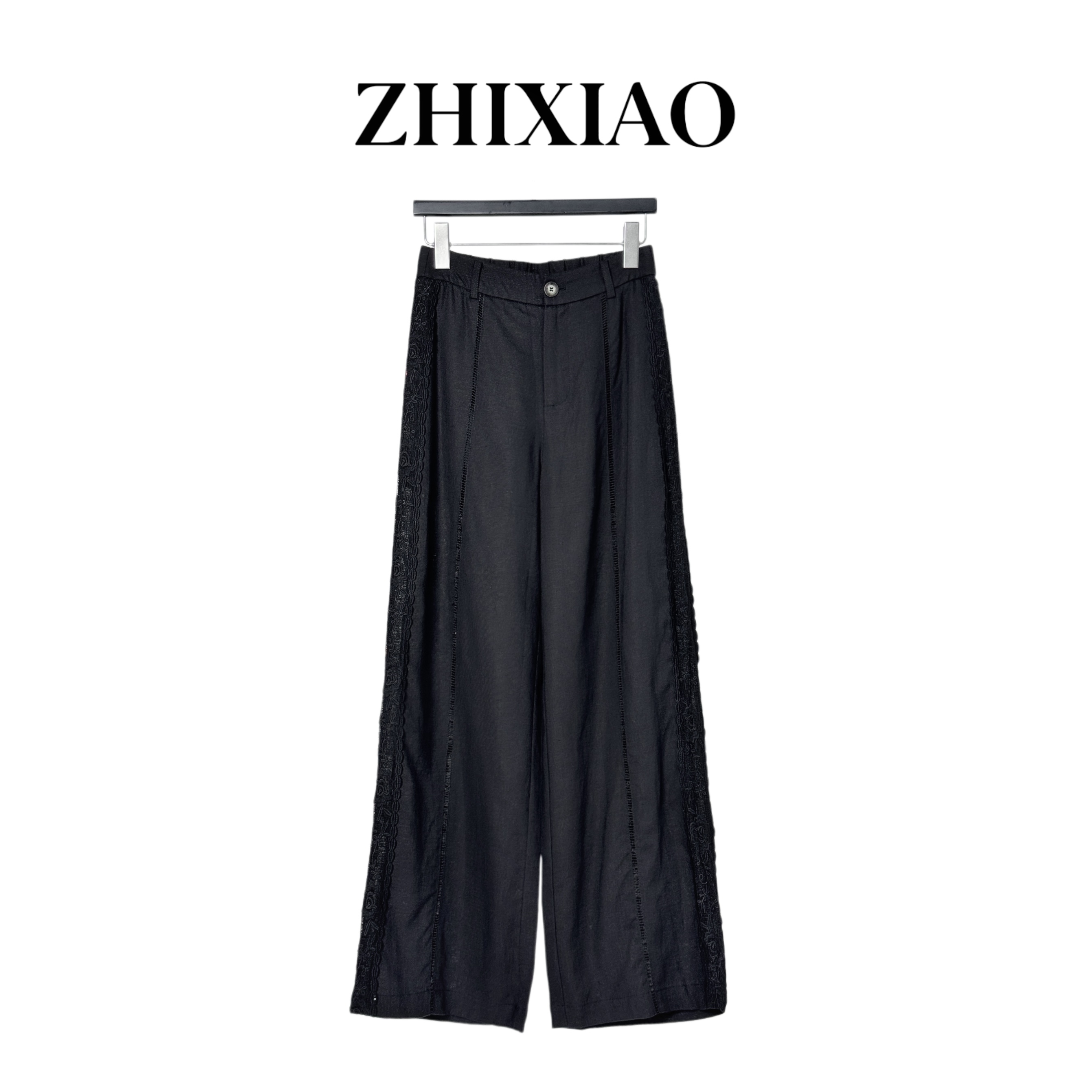 【ZHIXIAO】夏季新款：蕾丝拼接长裤88151