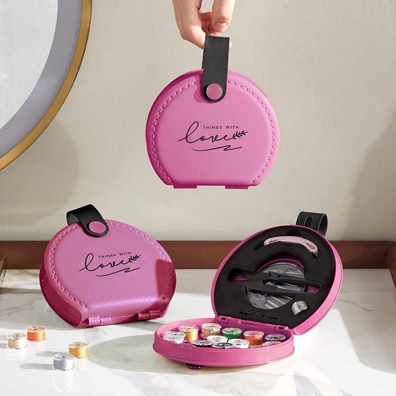 多巴胺针线包缝纫针线盒套装 轻奢风手提宿舍针线收纳盒lsh