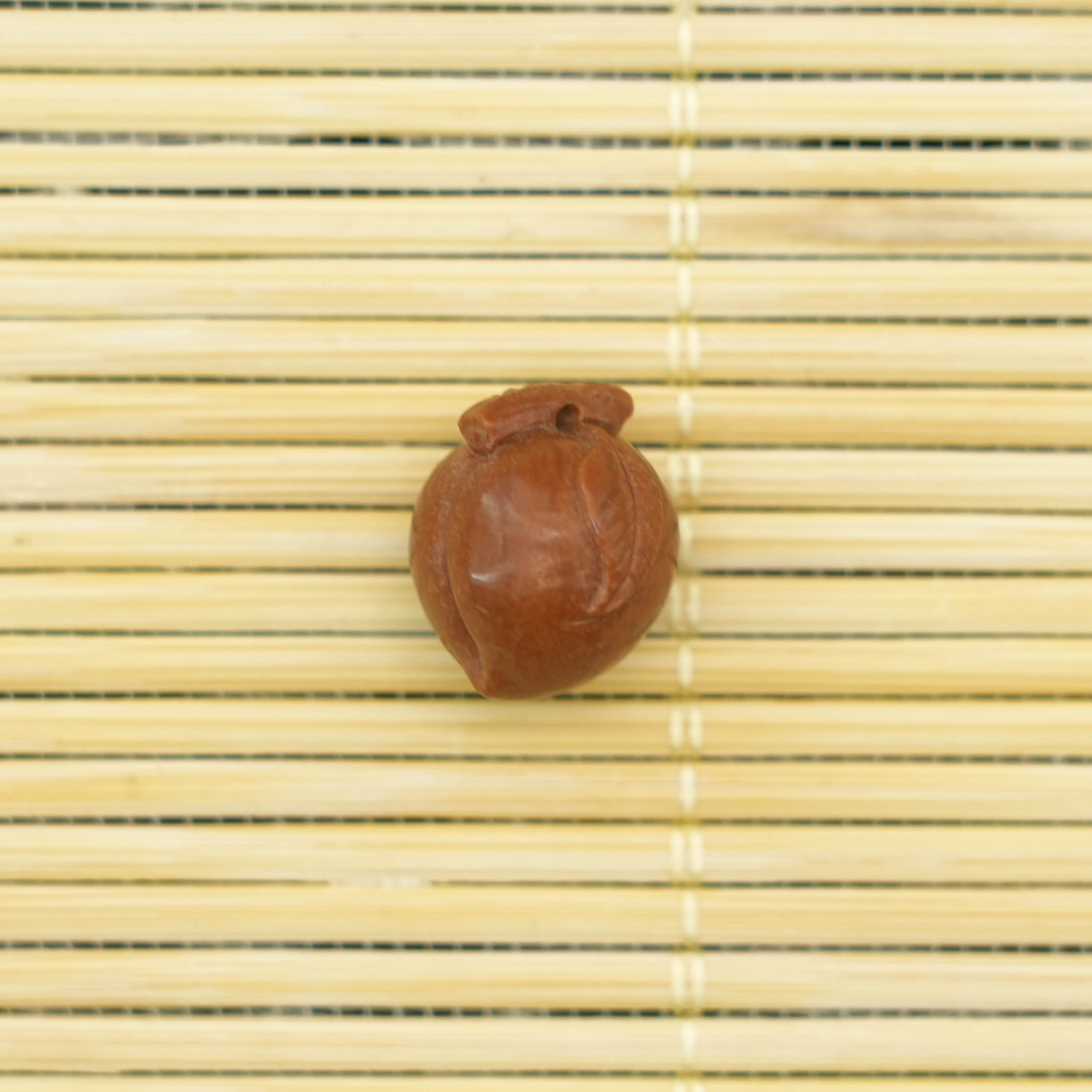 【桃子】野生桃核纯手工雕刻编制花篮桃蓝成人儿童手绳