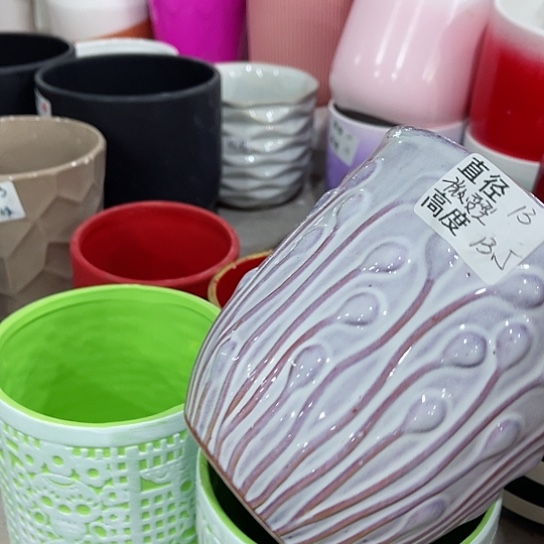 多肉绿植陶瓷花盆9.9包邮，有孔