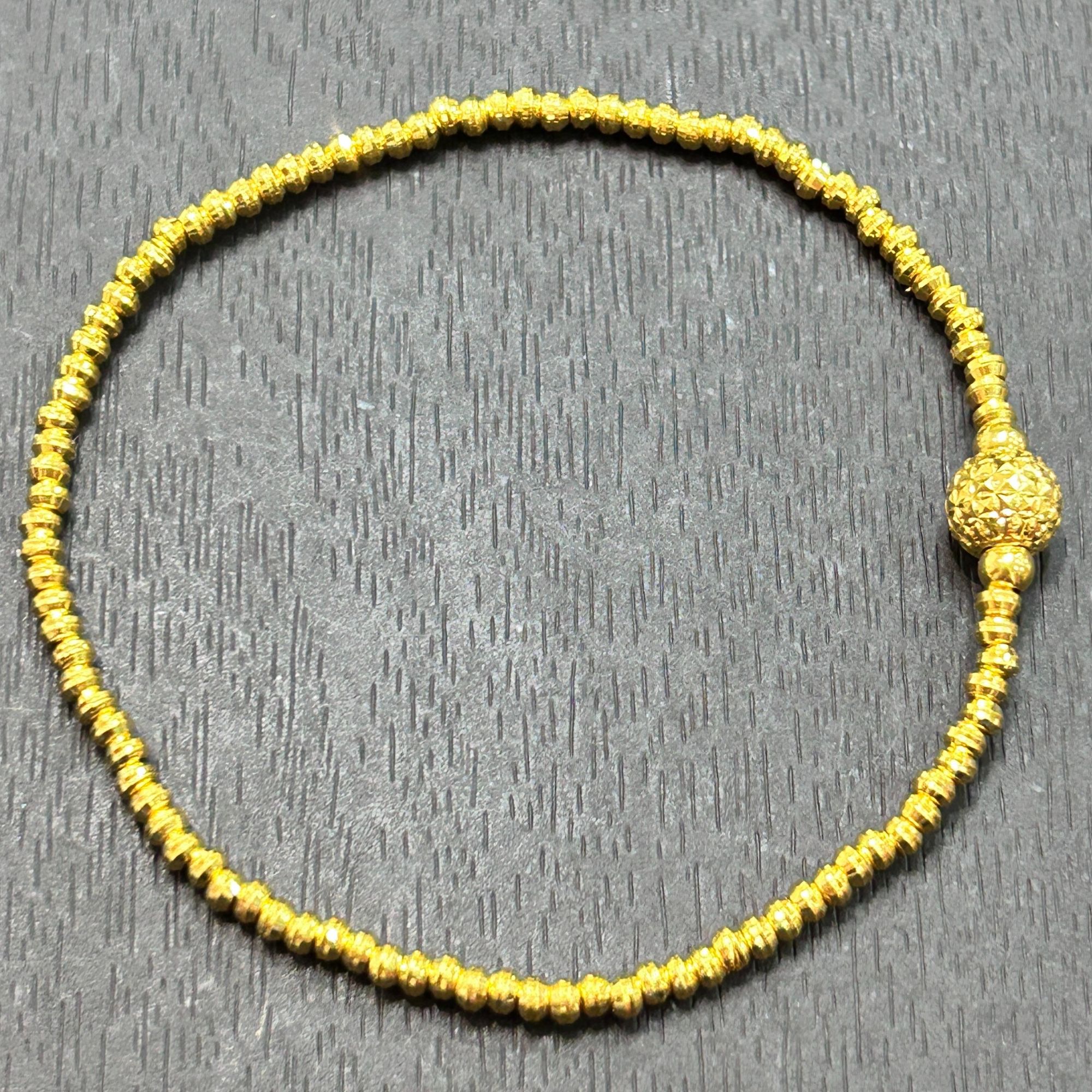 【店长专享】足金999投资金攒黄金爆闪幻影珠ZBHJSL519克重多退少补