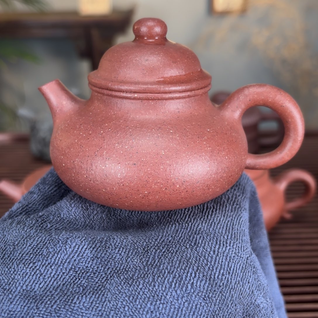 紫砂茶壶零添加桃花泥容天150毫升一物一检测