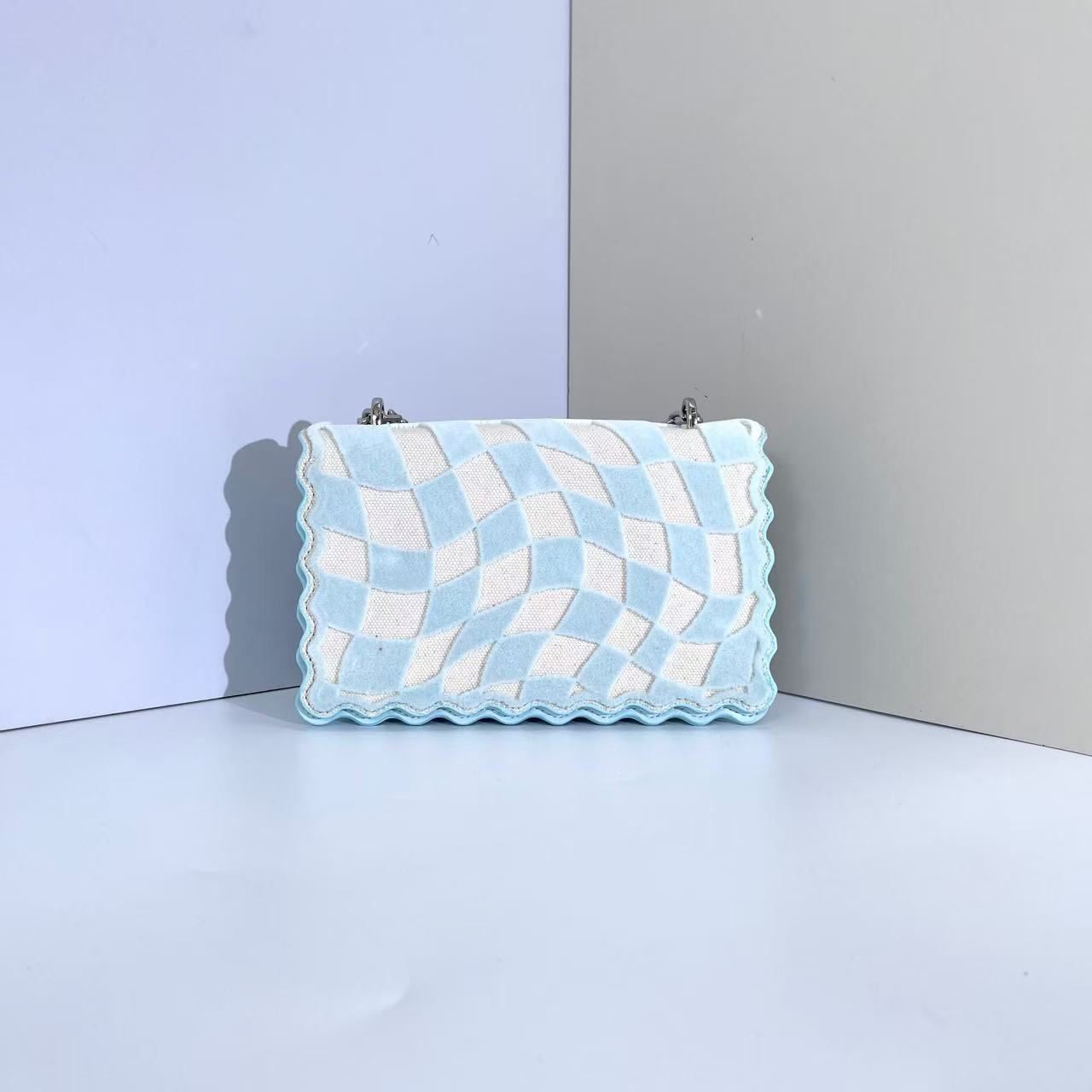 CHARLES&KEITH 80770564浅蓝色S女士单肩手提包-杨灬
