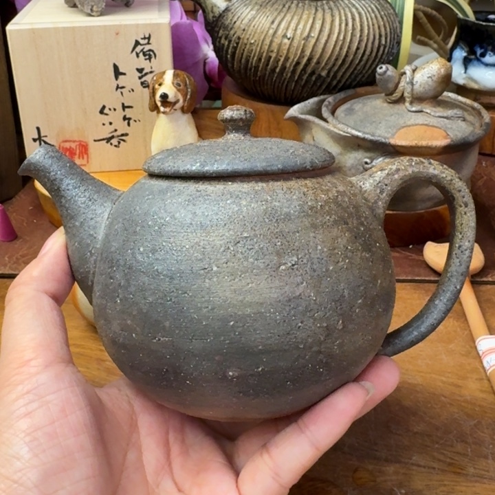 安田龙彦备前烧重落灰后手壶福利一口价