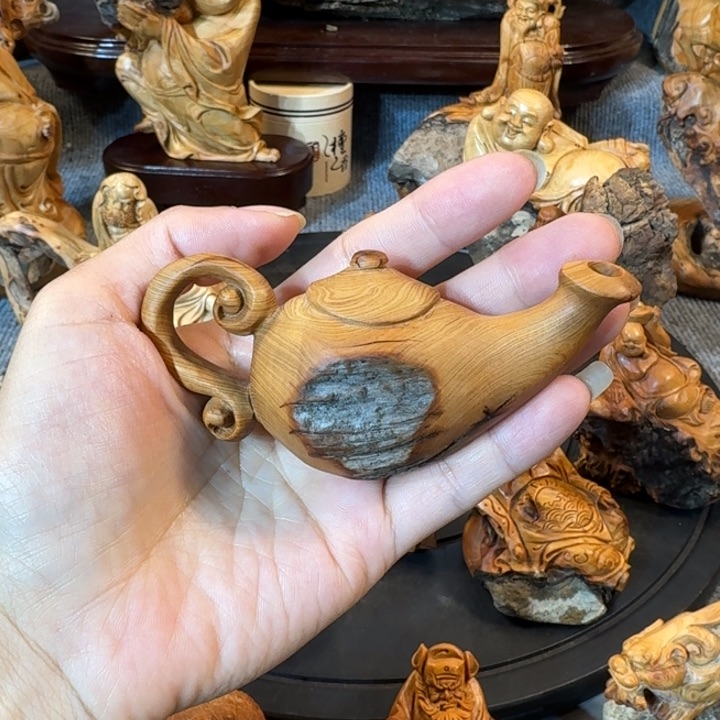 崖柏摆件手把件等