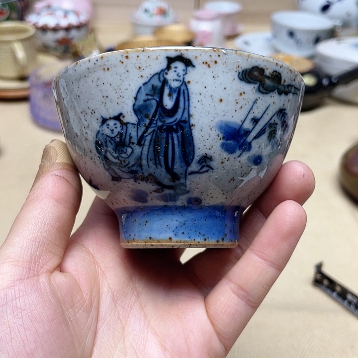 紫砂茶壶盘子都给弄