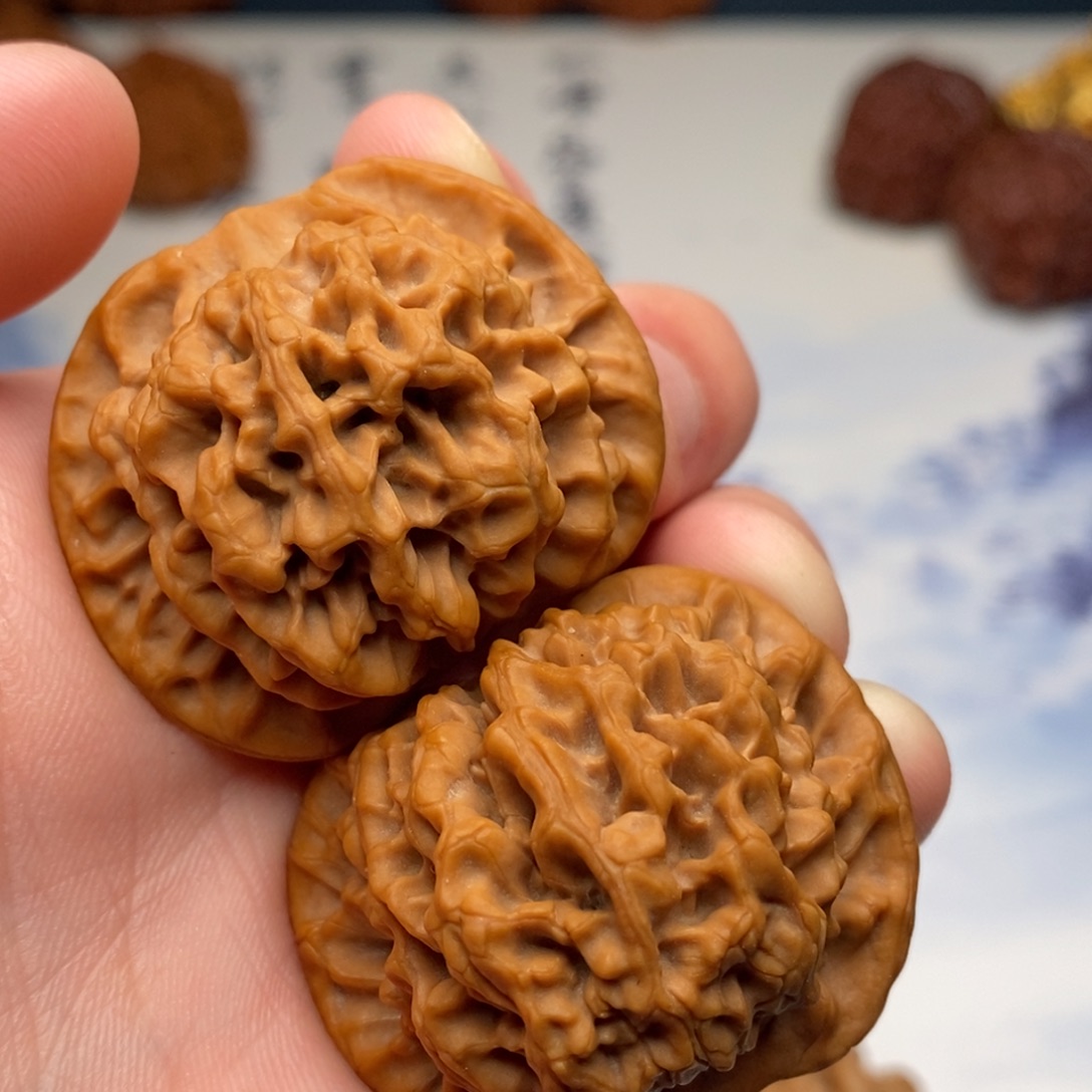 竹***马把件文玩核桃秦闷