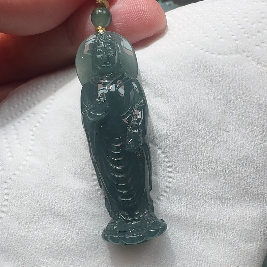 颈饰未镶嵌翡翠吊坠