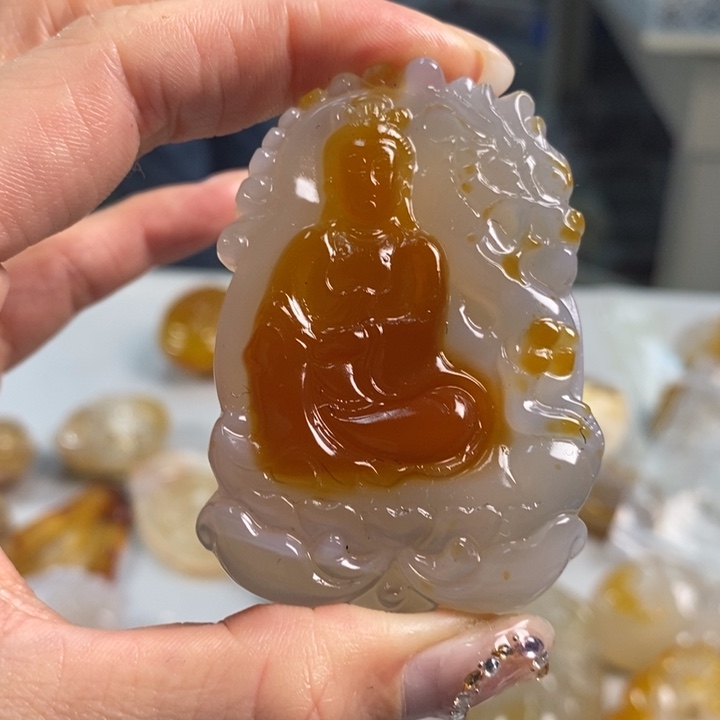 玛瑙/玉髓吊坠(不含链)未镶嵌
