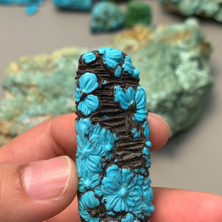 绿松石未镶嵌颈饰