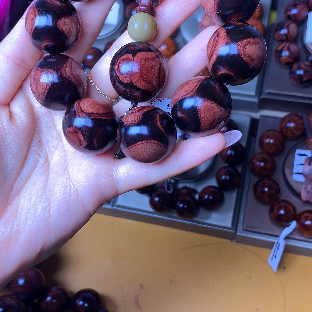 花梨木类手串/手链高货瘤疤紫油梨土埋料25