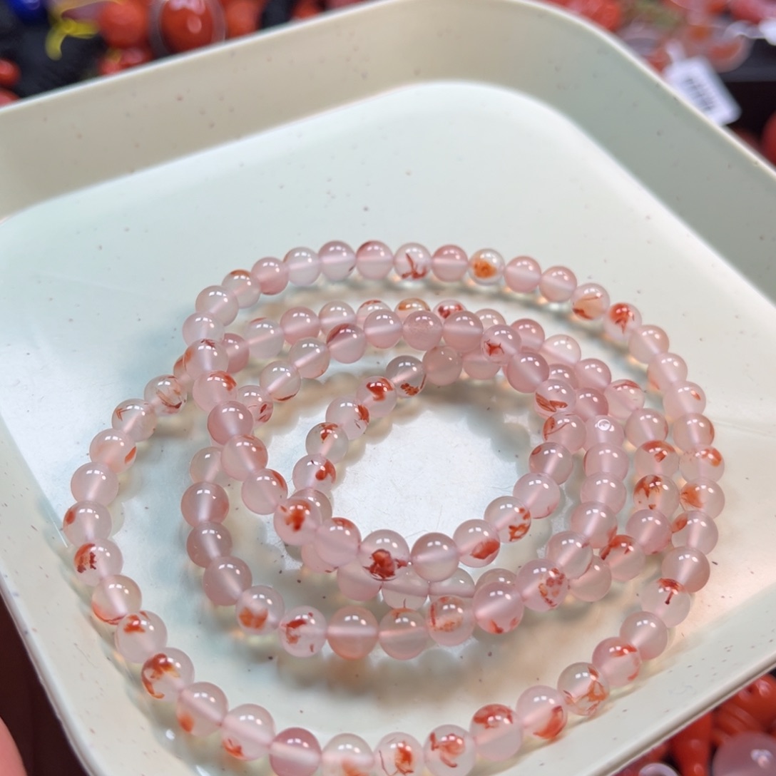 南红玛瑙手串6mm未镶嵌