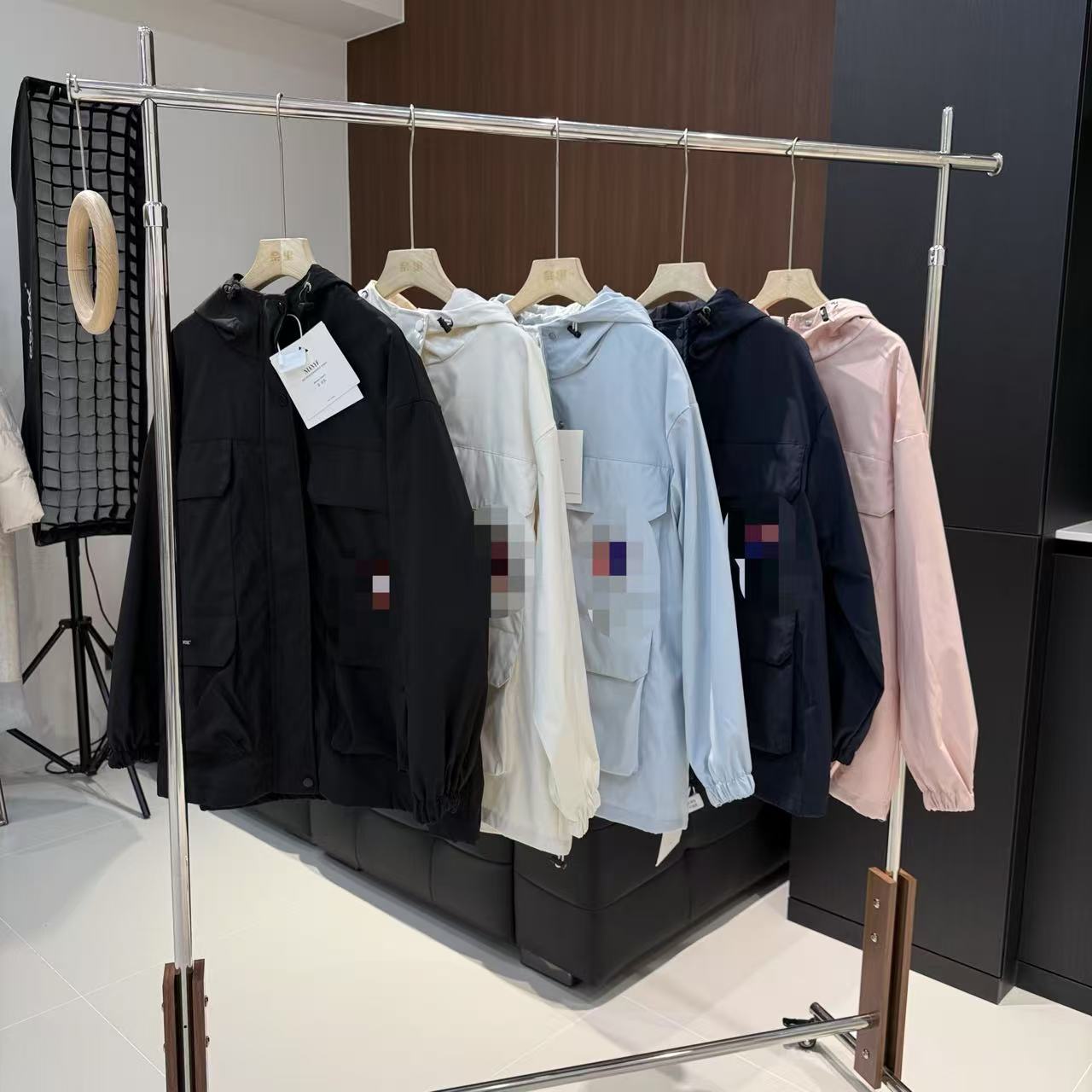 2025新款粉色鹅中长款女加厚保暖派克外套工装 均码90_160 N1-01