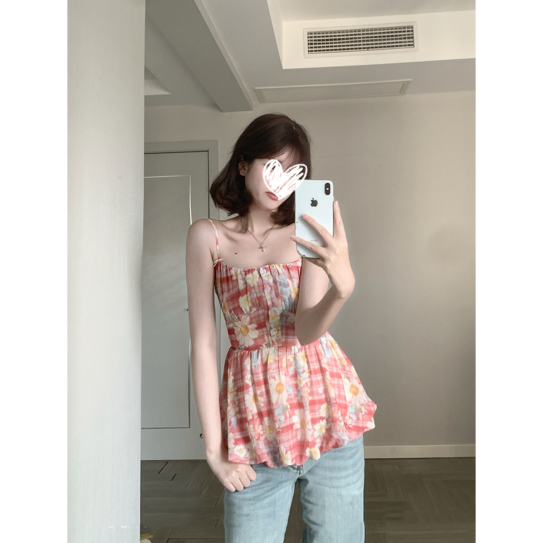 【爱丽丝梦境】油画吊带背心女春夏法式甜美别致上衣