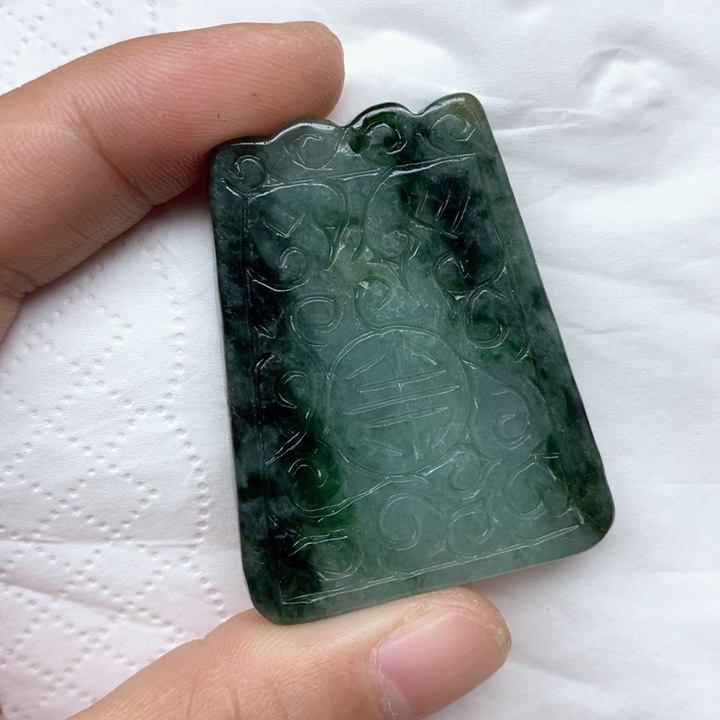 颈饰未镶嵌翡翠天然缅甸翡翠