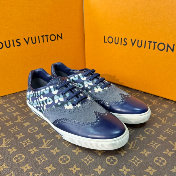99新 LouisVuitton/路易威登 40码/宝石蓝休闲板鞋