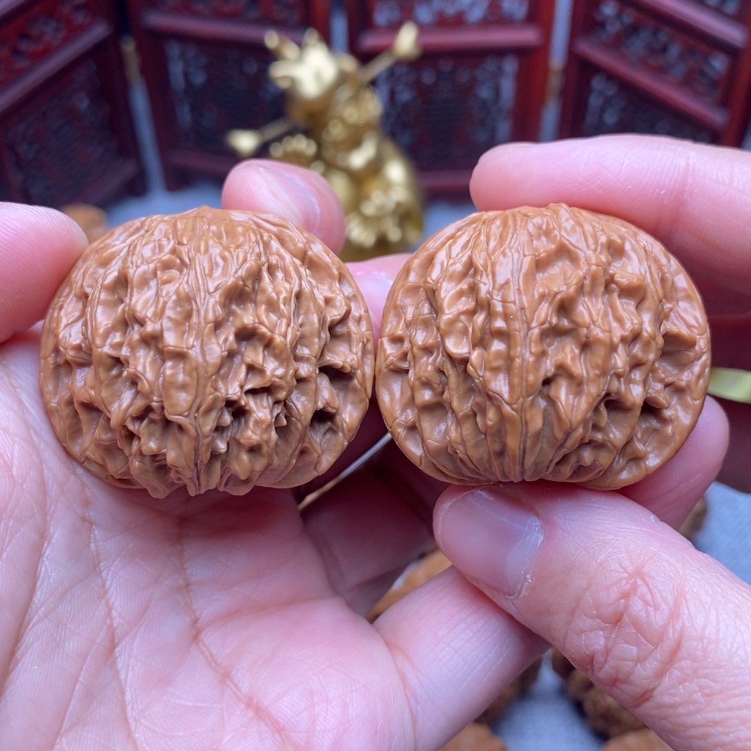 文玩核桃把件毕业肉球山地正磨38尺