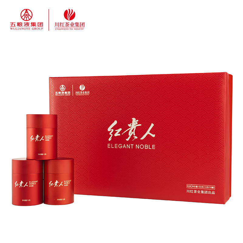 川红茶业集团红茶送礼礼盒装红贵人梦之红150g茶叶