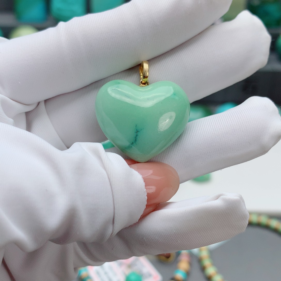 绿松石其他18K金镶嵌