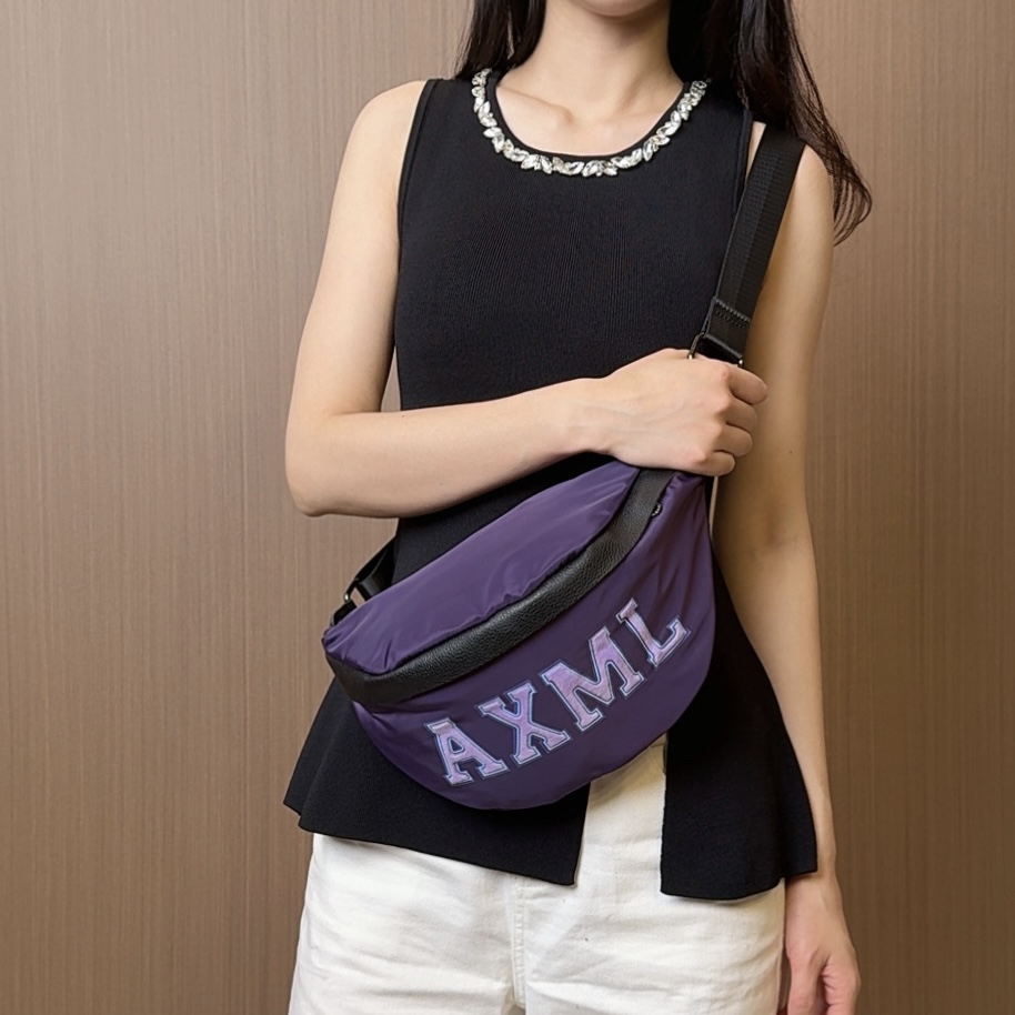 胸包女新款高级感单肩包骑行胸前斜挎包女式收银运动腰包男款2320