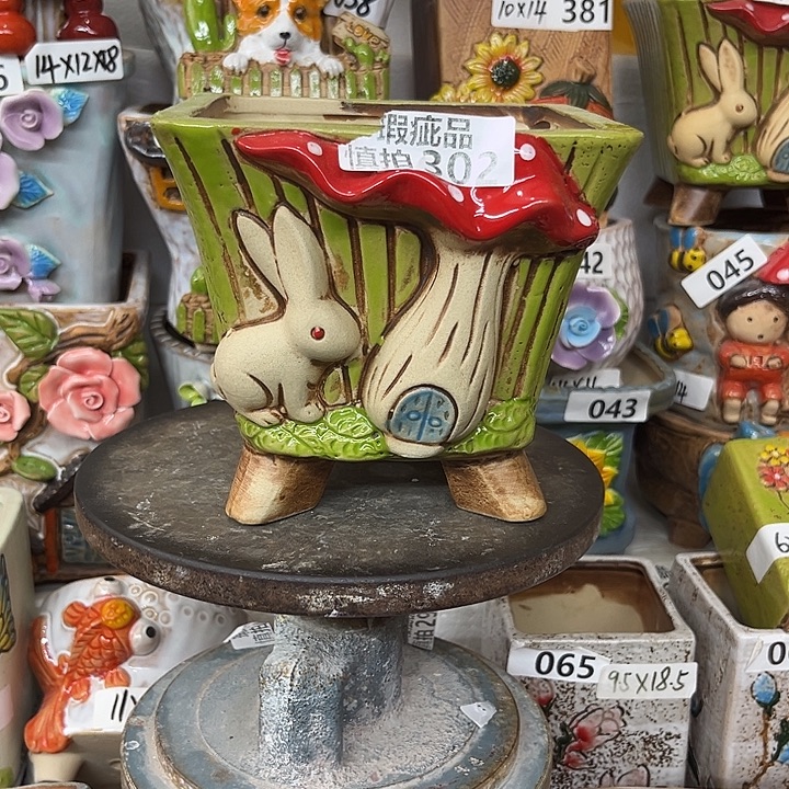 粗陶材质多肉花盆302