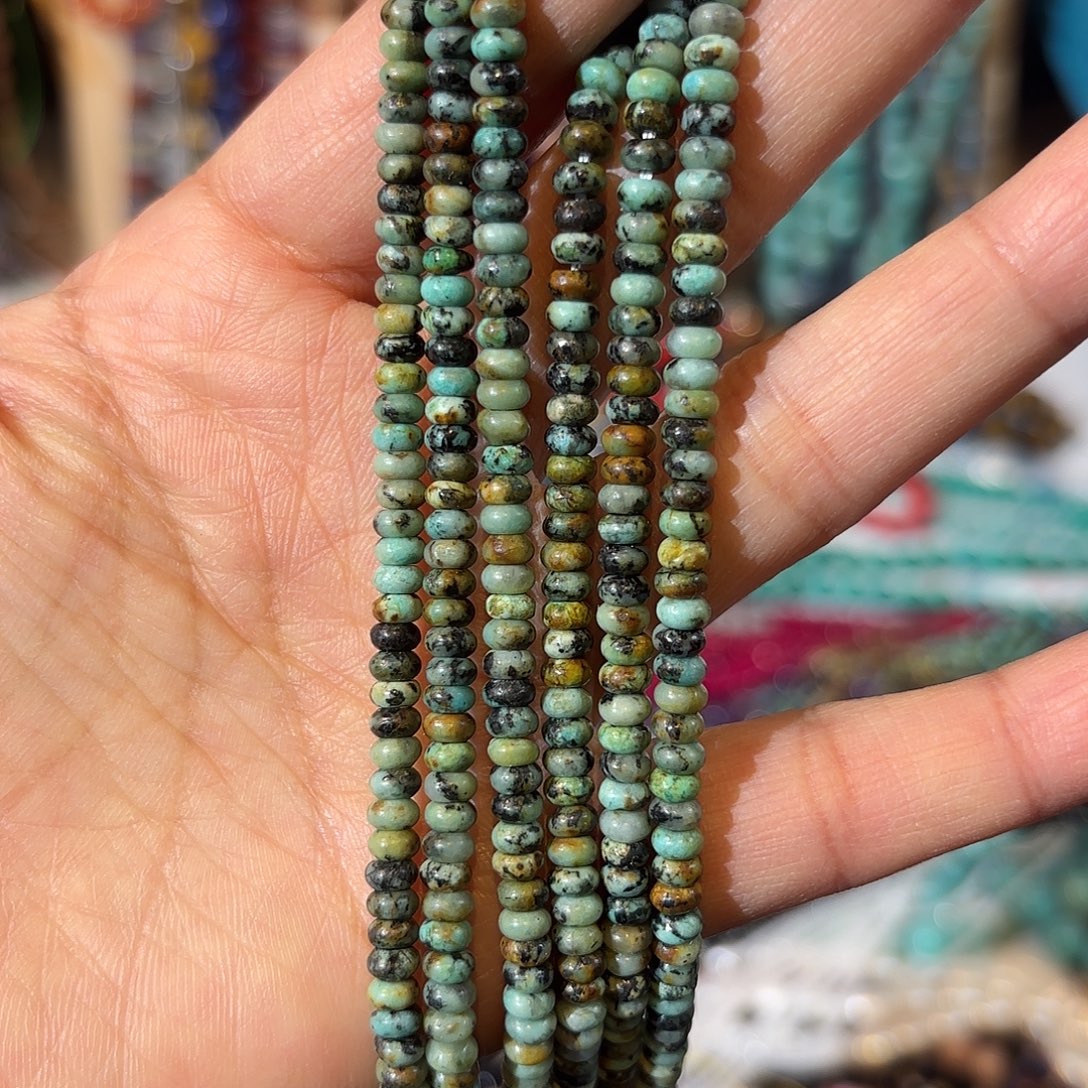 玛瑙/玉髓未镶嵌珠宝半成品松石算盘2-4一条