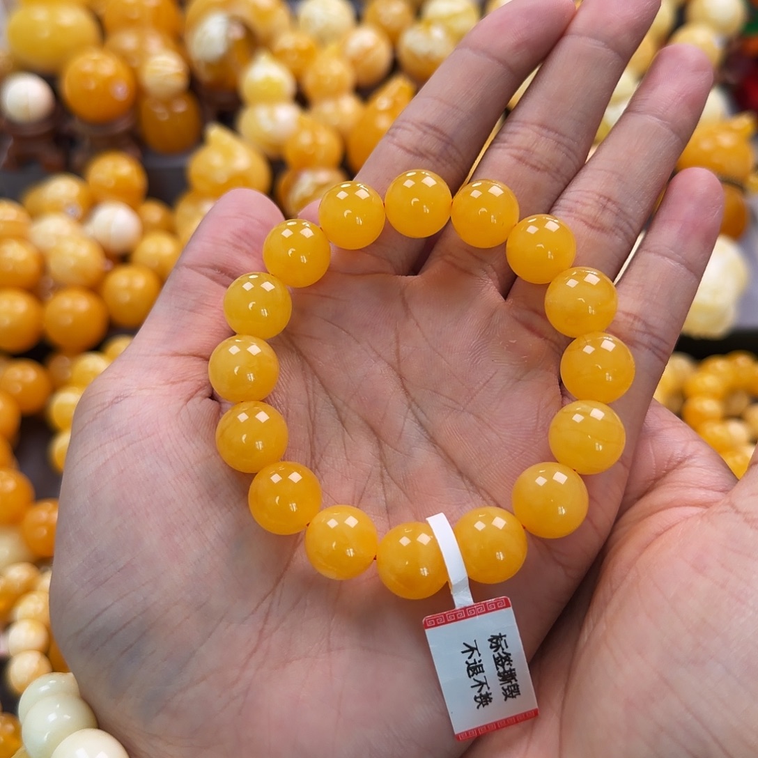 琥珀未镶嵌珠宝奇石13mm同料