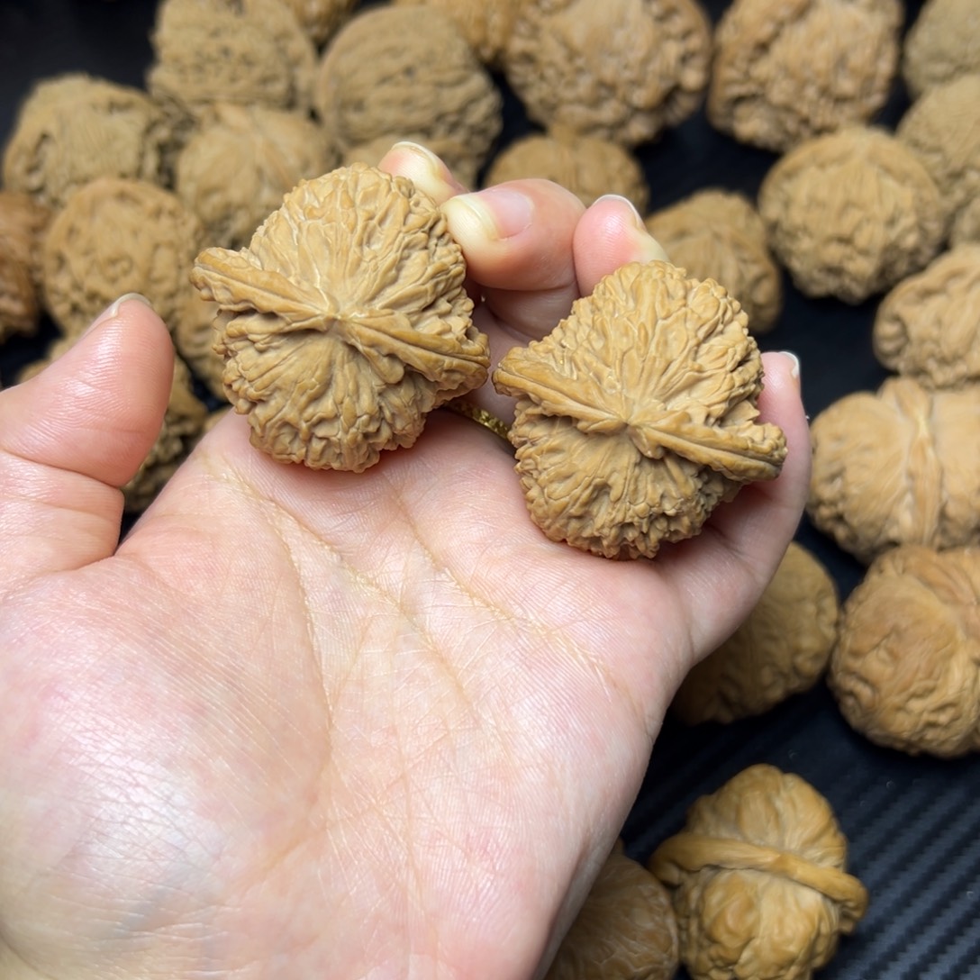 文玩核桃吊坠白狮子41+全品