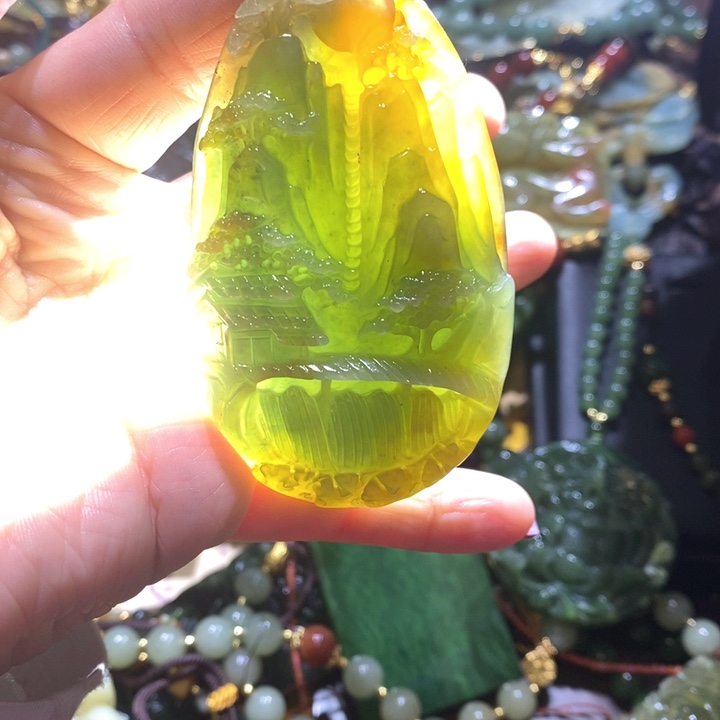 岫玉毛衣链未镶嵌