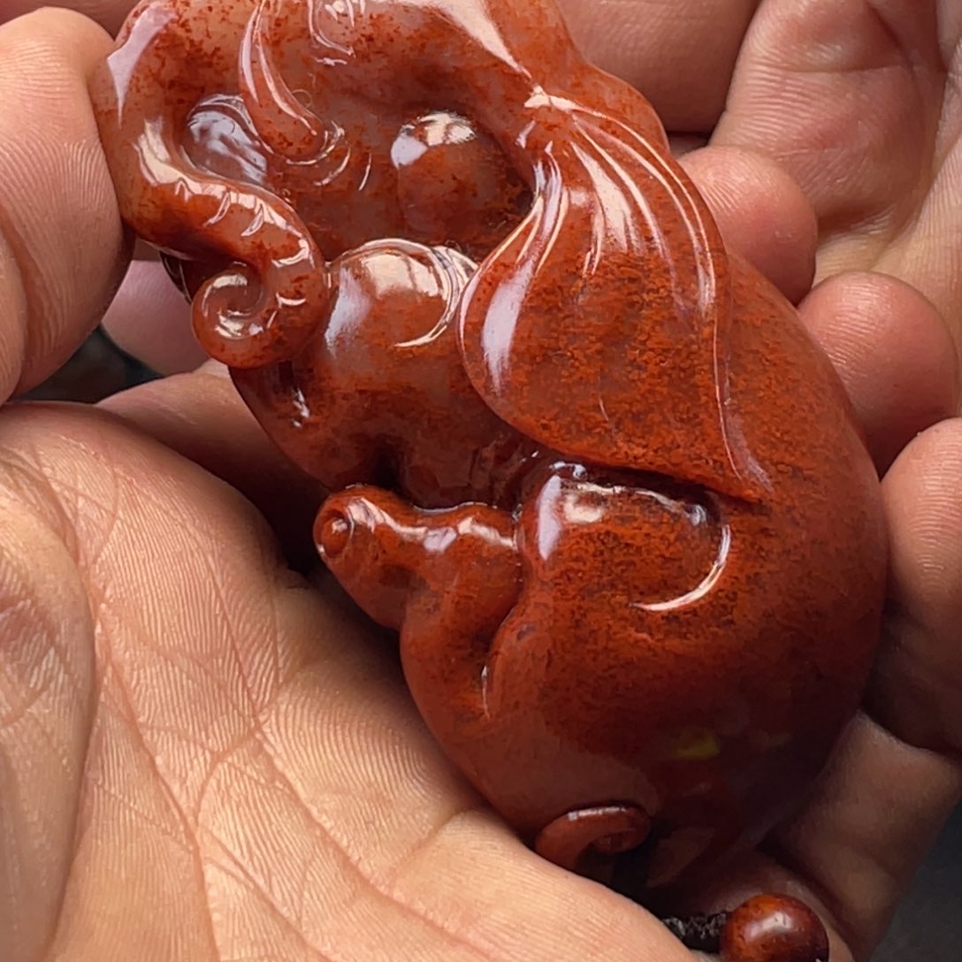 寿山石紫****升寿山石雕刻