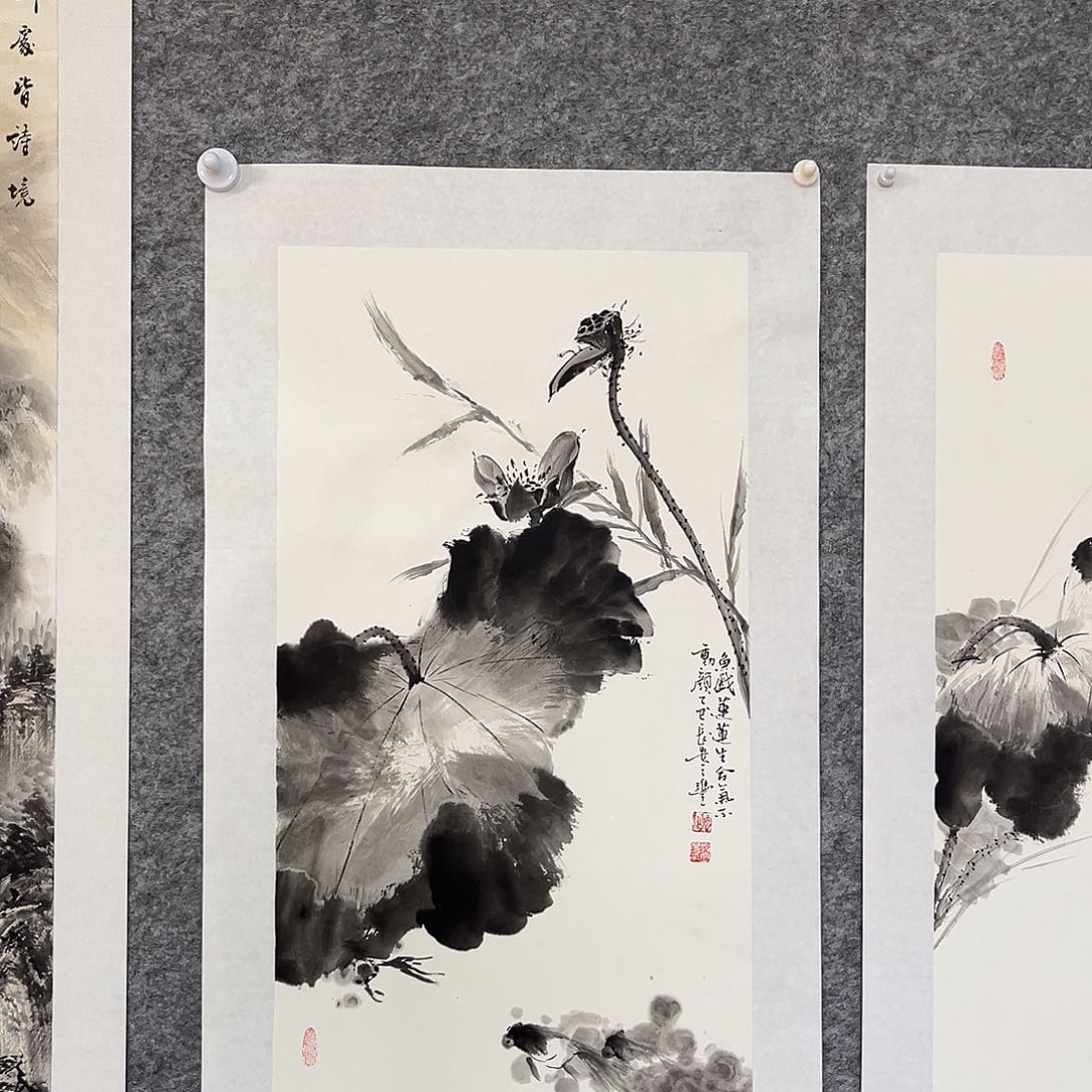 国画花鸟画作品写意