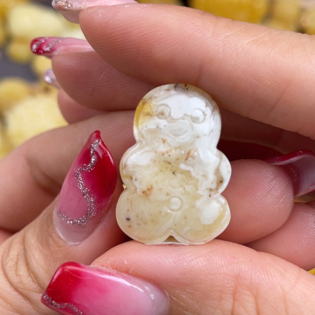 琥珀裸石未镶嵌蜜蜡