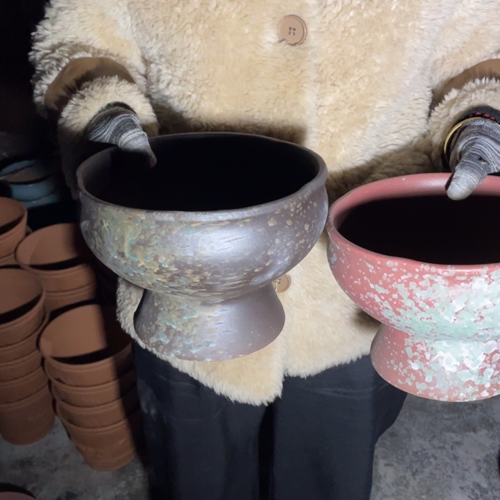 紫砂花盆口20高15正品正品