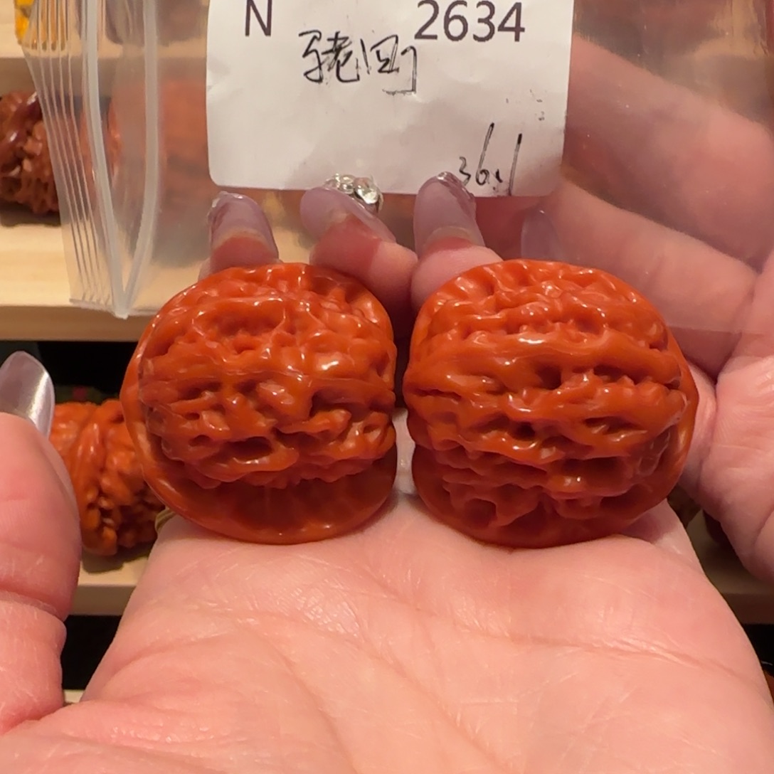 M****吊坠文玩核桃玉化马老四36精品