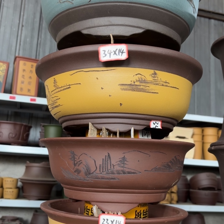 紫砂花盆            100-4