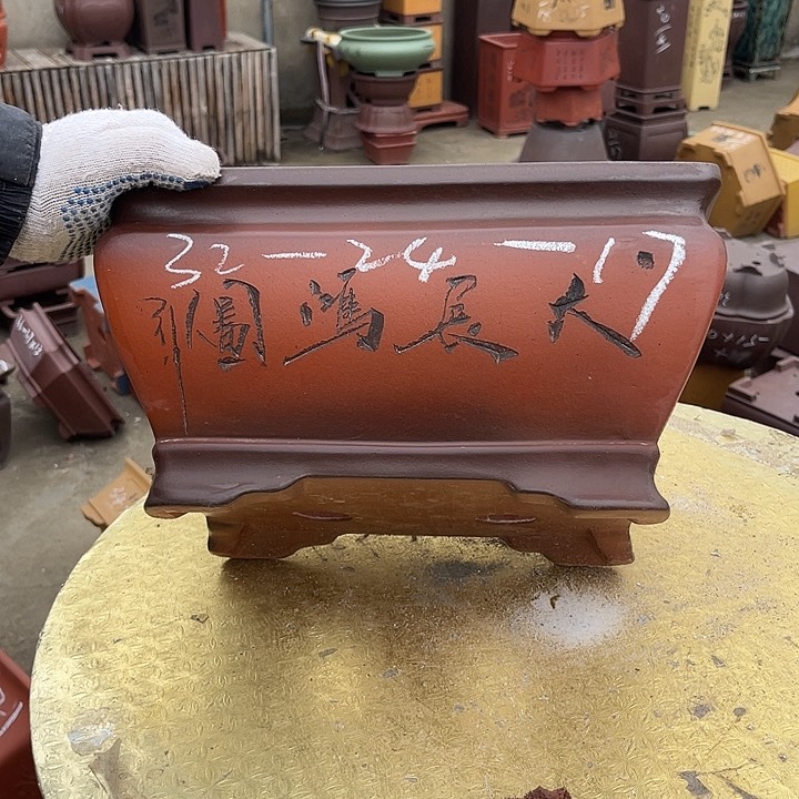 紫砂花盆紫砂等传统