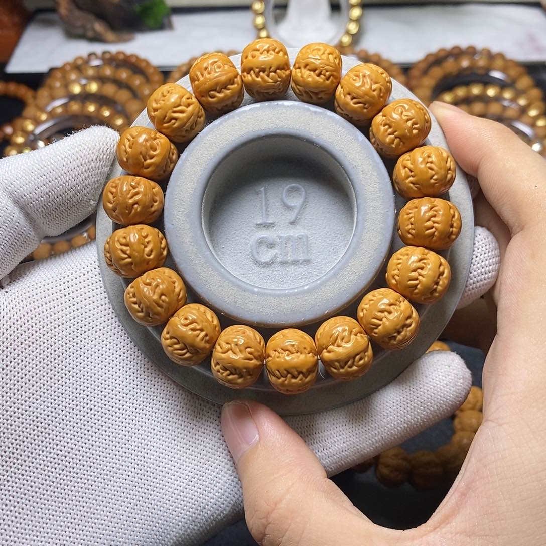 猴头核桃手串京八棱尺寸16左右单号76号