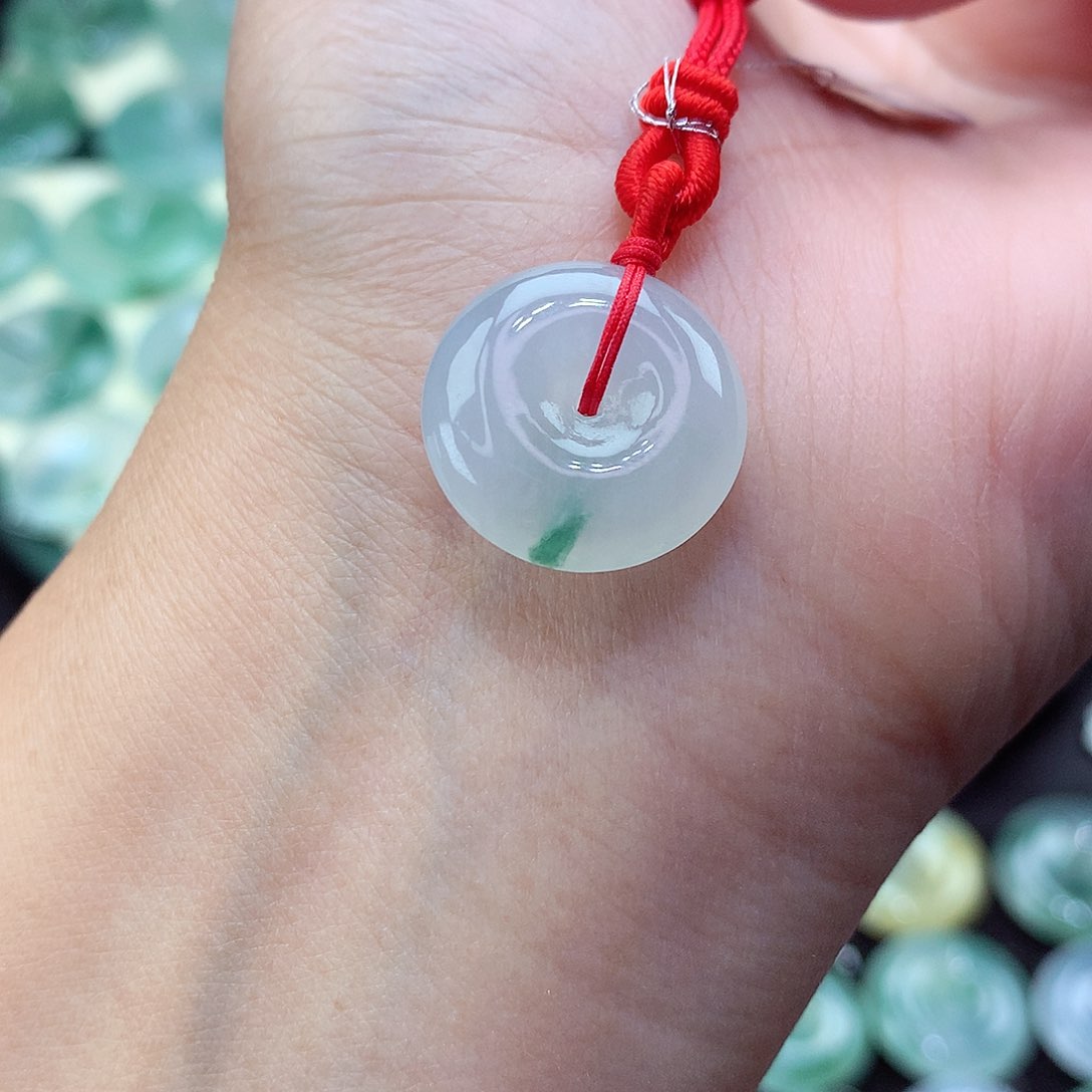 翡翠颈饰未镶嵌18尺寸17.7-6.0