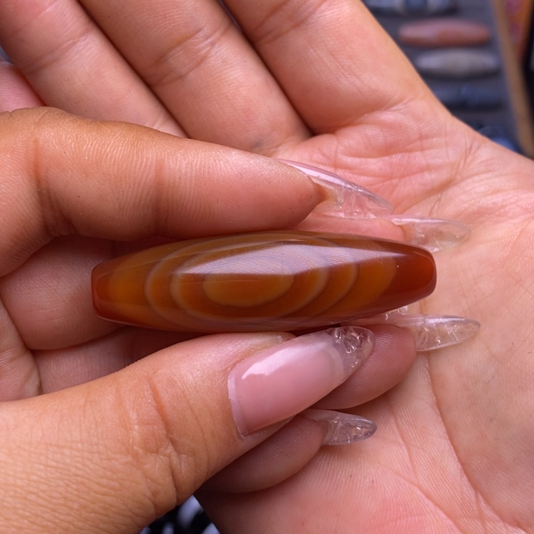 玛瑙/玉髓珠宝半成品未镶嵌荷**色